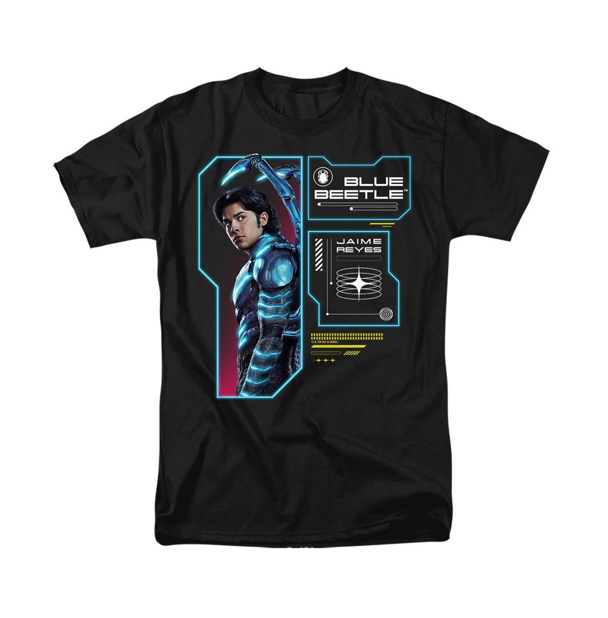 Mens Data Read Out Short Sleeve Adult Tee / T-Shirt - Black
