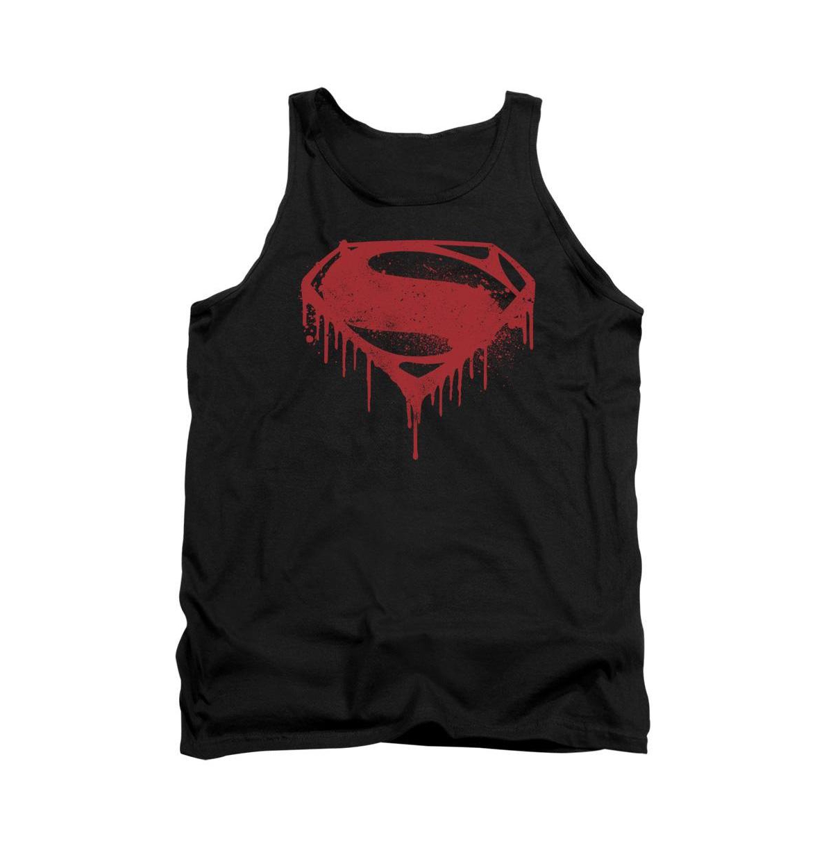 Mens Splattered Adult Tank Top - Black