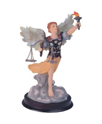 "2-PC Set" 6"H Archangel Uriel Statue Angel of Wisdom Holy Figurine Statue Ornament Home Room Office Decor and Perfect Ideas for Housewarming, Holidays and Birthdays