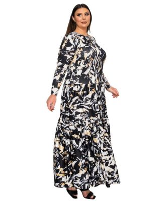 Plus Size Zimmern Tiered Maxi Dress