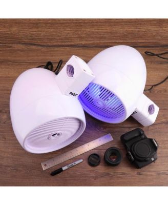 8'' Marine Bluetooth Wakeboard Speaker System with LED Lights, 300W