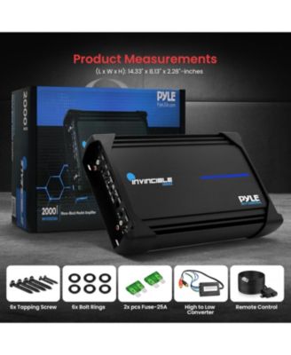 Mono-Block MOSFET Amplifier, 2000 Watt Max, Invincible Series