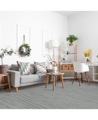 3/8-Inch Thick 96 Sq. Ft. Wood Grain Floor Foam EVA Interlocking Mats Tiles w/ Borders - for Home, Playroom, Basement, Trade Show