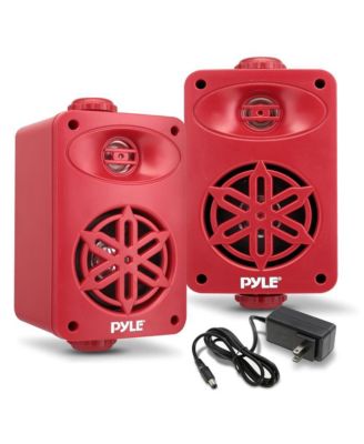 3.5” 2-Way Bluetooth Wireless Speaker System - Waterproof, 200W Max Power, 1/2” Tweeter, Compact Design