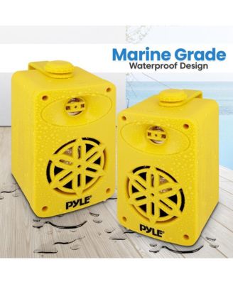 3.5” 2-Way Bluetooth Wireless Speaker System - Waterproof, 200W Max Power, 1/2” Tweeter, Compact Design