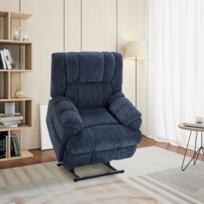 Dual Motor Heat Massage Infinite Position Up to 350 LBS Electric Power Lift Recliners with Power-Remote