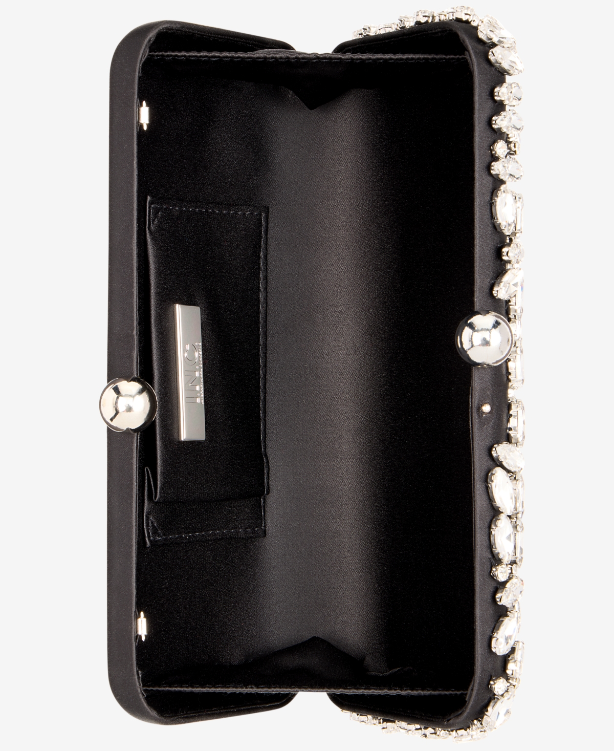 Inc International Concepts East West Embellished Small Minaudiere, Exclusively At Macy's In Black