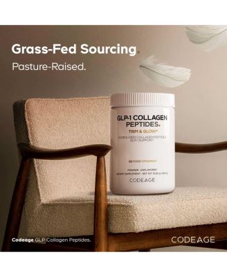 GLP-1 Collagen Powder Supplement - Nextida GC Collagen Peptides - GLP 1 Support - Hydrolyzed Collagen, Grass-Fed, Type I & III, Unflavored - Non-GMO, Gluten-Free, Dairy-Free - 10.58 Oz