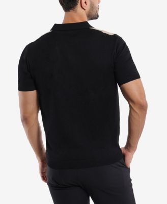 Men's Stripe Polo Sweater