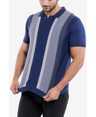 Men's Stripe Polo Sweater