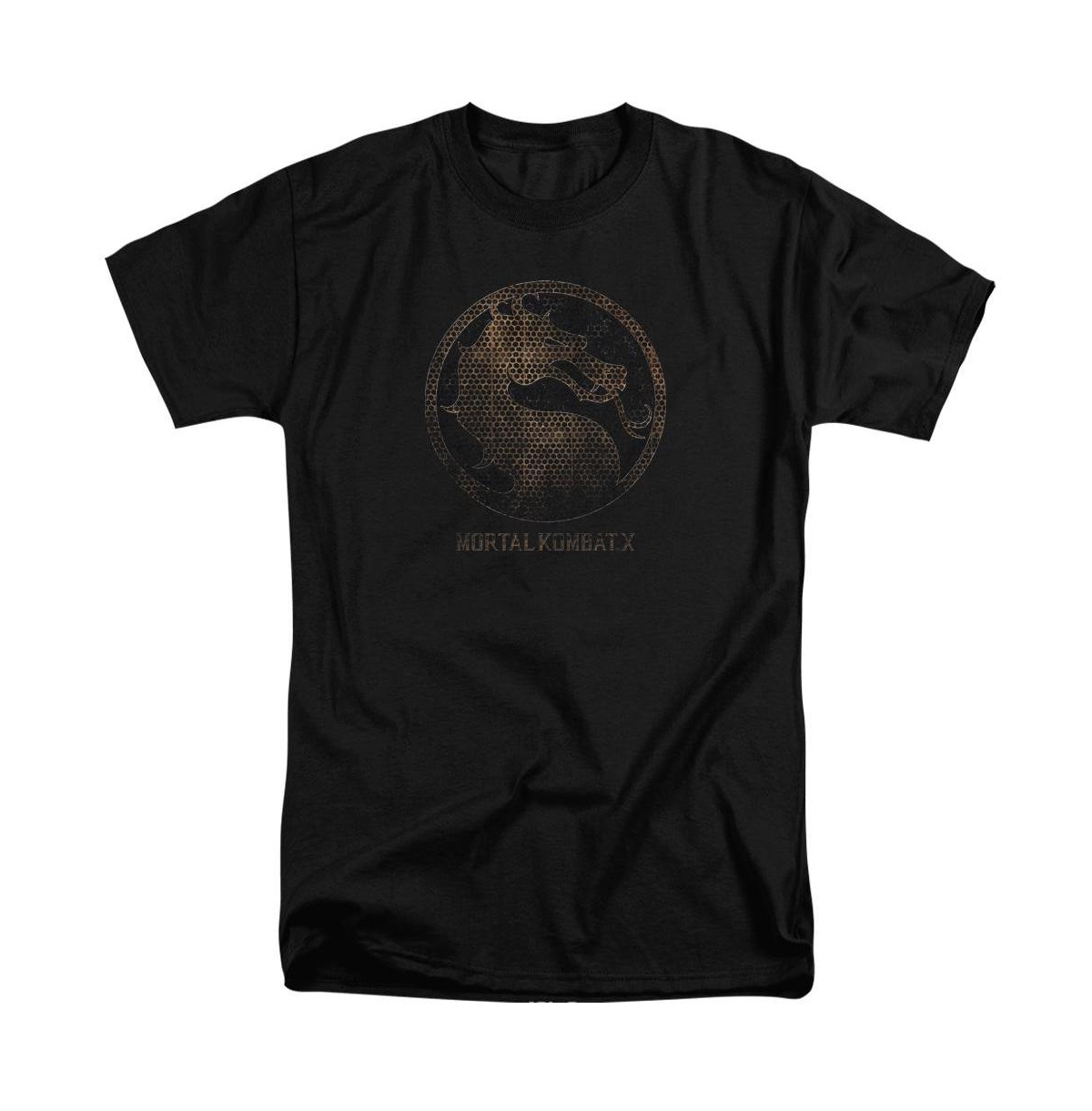 Mens Metal Seal Short Sleeve Adult Tall Tee / T-Shirt - Black