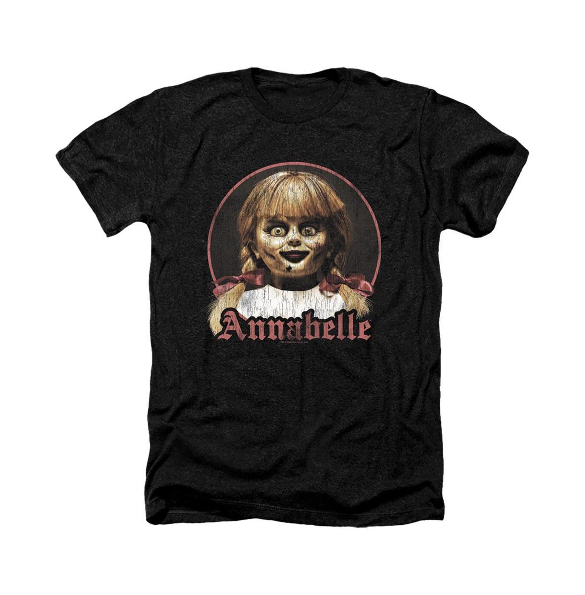 Mens Portrait Adult Heather Tee / T-Shirt - Black