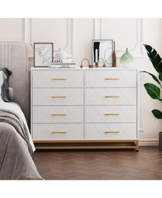 8 Drawer Dresser for Bedroom with Deep Drawers