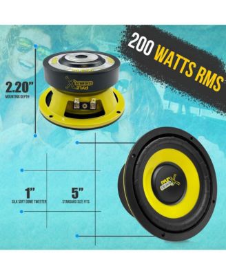 5-Inch Component Car Midbass Woofer, 200 Watts