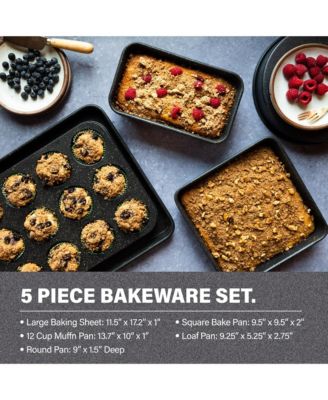 20-Piece Ultra-Durable Non-Stick Diamond Infused Cookware and Bakeware Set