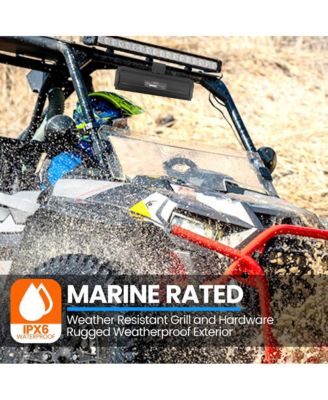 11" Powered ATV/UTV Soundbar System with Bluetooth & LED Lights