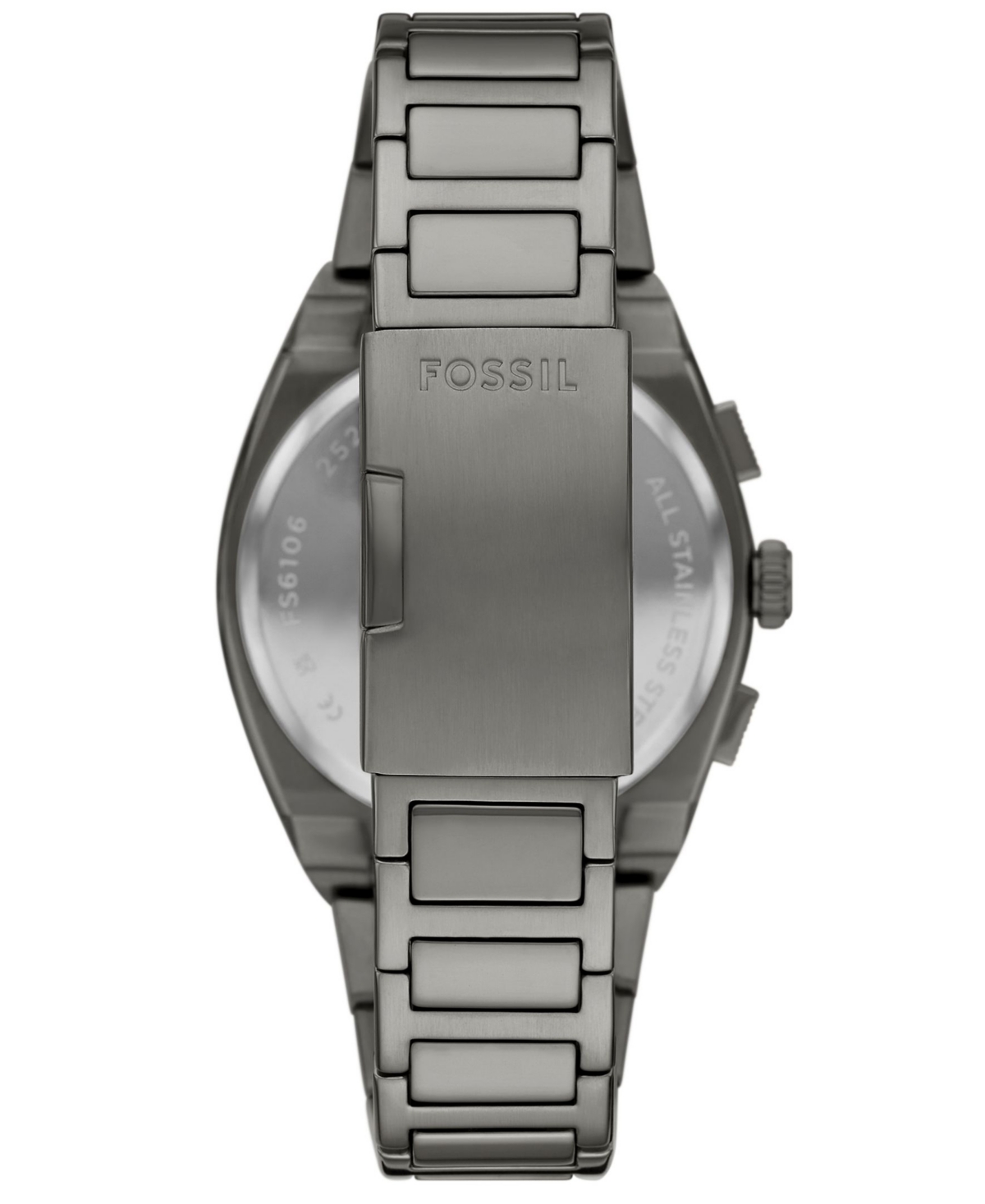 Fossil Men's Everett Chronograph Smoke Stainless Steel Watch, 44mm In Smoke