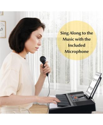 61-Key Electronic Keyboard Piano w/ 300 Rhythms 300 Timbres 50 Demo Songs