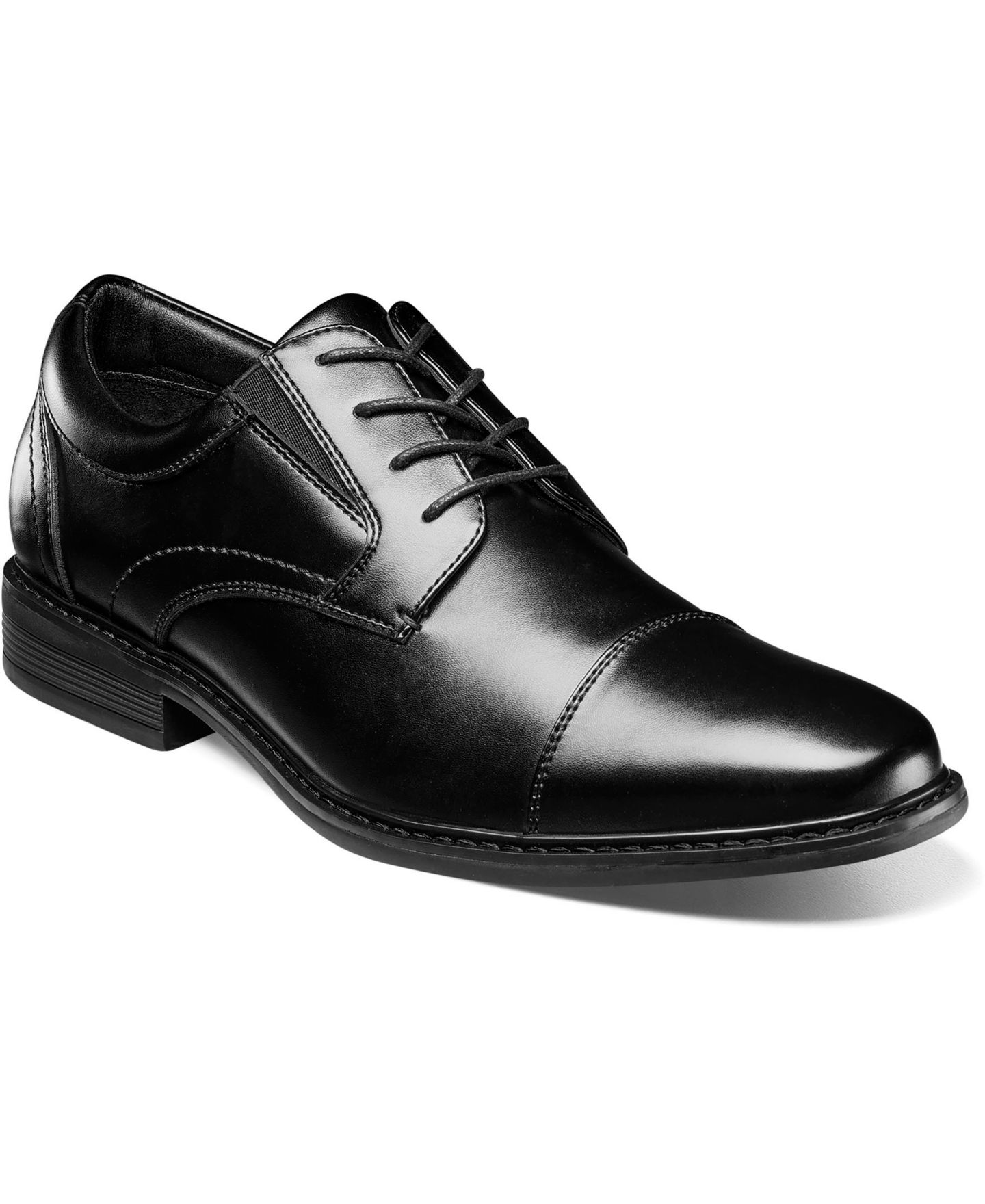 Мужские туфли Nunn Bush Jarvis Cap Toe Oxford, цвет: Чёрный — фото 1