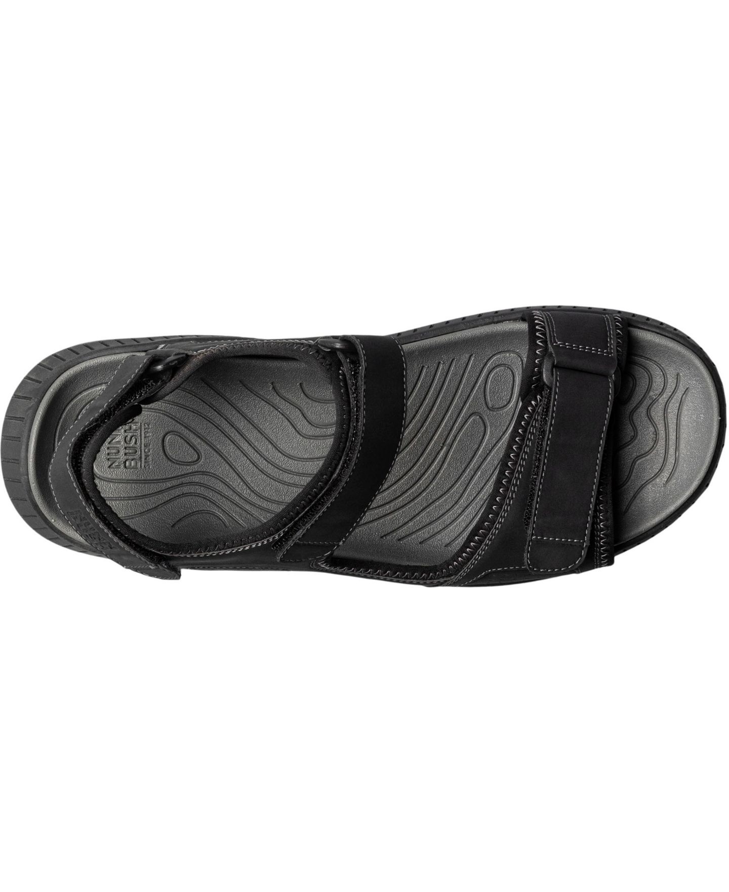 Мужские сандалии Nunn Bush Laguna 3-Strap River Sandal, цвет: Чёрный — фото 6