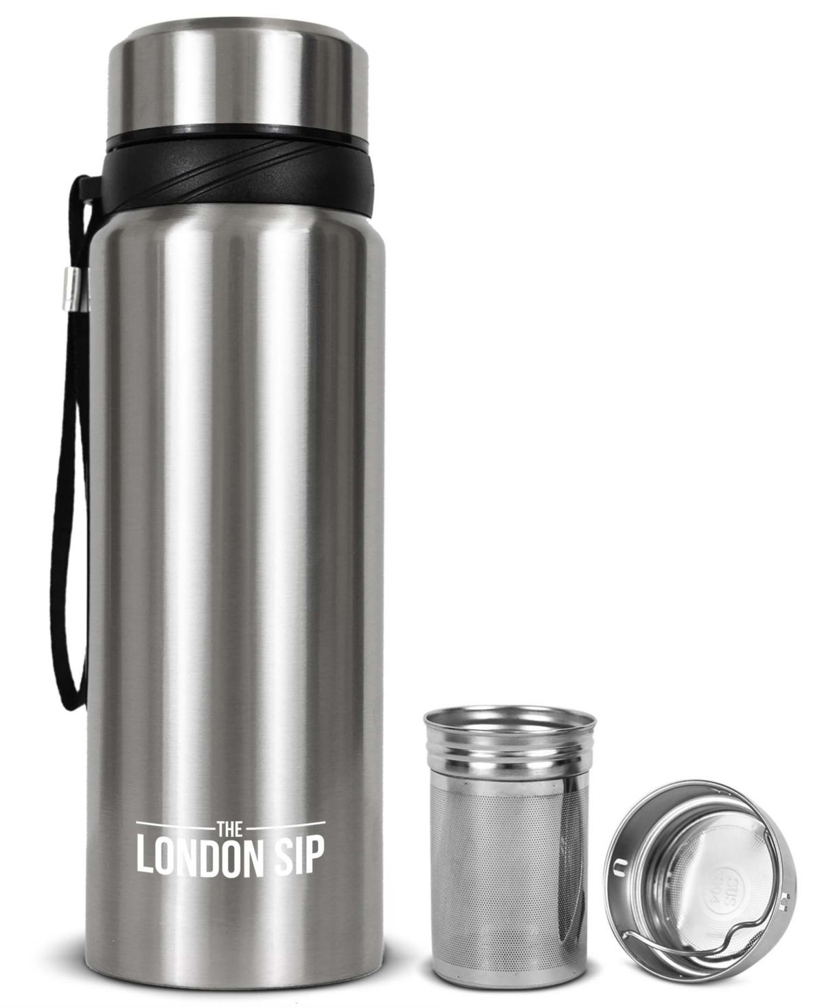 London Sip 16 Oz. Travel Tea Infuser In Silver