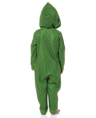 Toddler Boys Character Hooded Sleeper Lounge Union Suit Pajama - Gekko Catboy