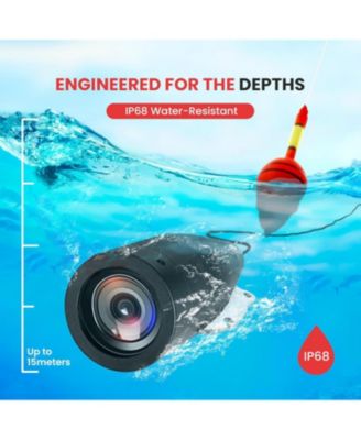 7'' LCD Monitor Underwater Fishing Camera, 1000TVL, Infrared, Waterproof, Black