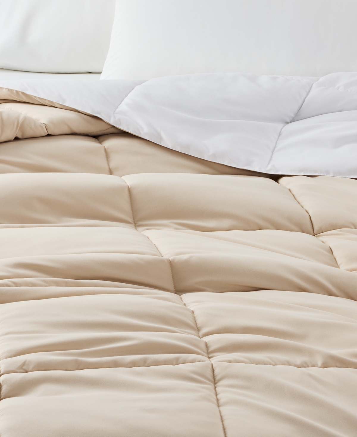 Arch Studio Microfiber Down Alternative Comforter, King, Exclusively At Macy's In Sand