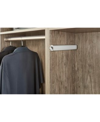 14" Telescoping Closet Hanging Valet Rod, Chrome, CVLSL-14-CR-1