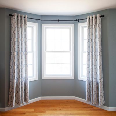 Kenney Bryce 3/4 Inch Decorative Bay Window Curtain Rod - Stylish and Versatile