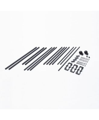 Kenney Bryce 3/4 Inch Decorative Bay Window Double Curtain Rod for Elegant Window Treatment