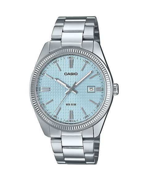 Мужские часы Casio Silver Tone Stainless Steel Watch, 38.5mm