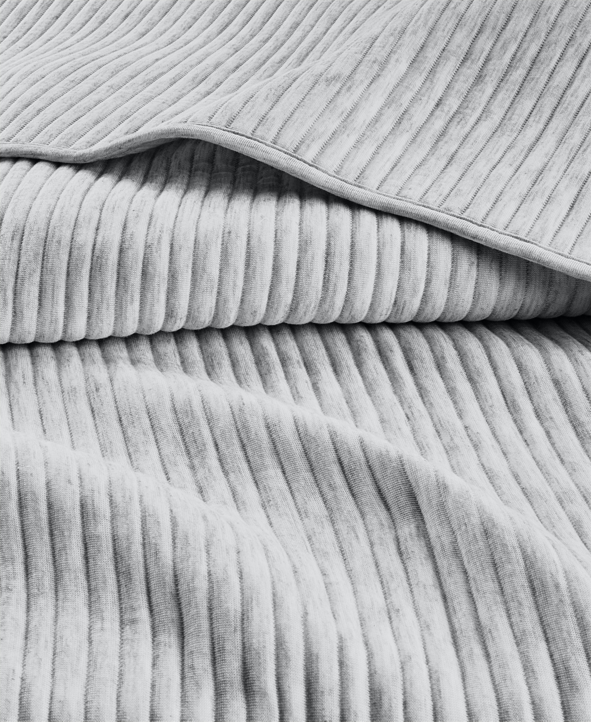 Arch Studio Heather Jersey 3-pc. Quilt Set, King, Exclusively At Macy's In Silver
