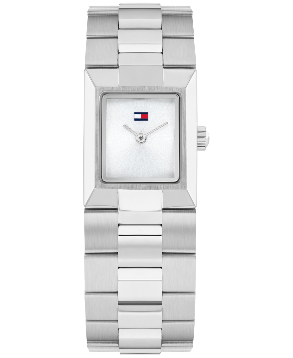 Women's Quartz Silver Tone Stainless Steel Bracelet Watch, 20.50mm x 25.20mm - Silver