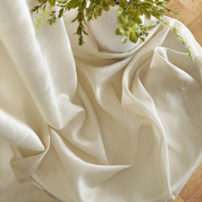 Lauren Semi Sheer Light Filtering Transparent Pocket Top & Back Tab Lightweight Window Curtains Drapery Panels Bedroom & Living Room, 2 Panels