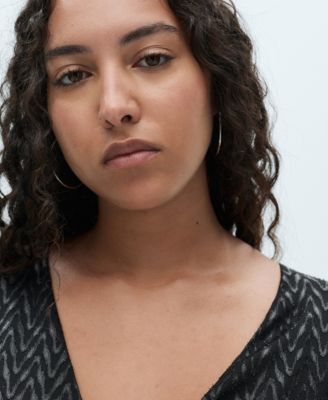 Women's Side Slits Detail Wrap Dress