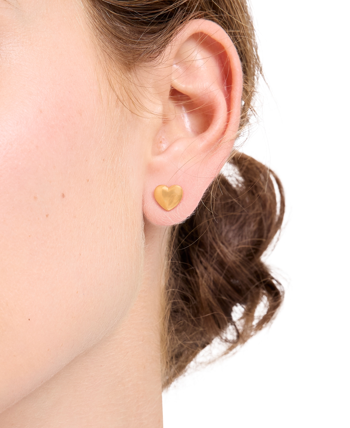 Kate Spade New York Heart You Mini Polished Stud Earrings In Gold