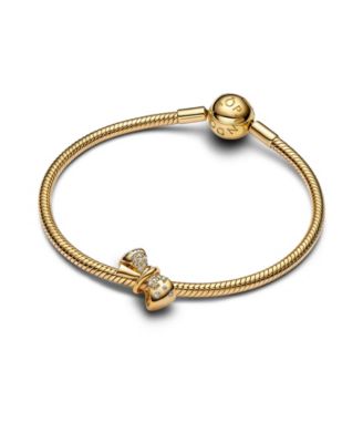 Gold-Plated Sparkling Bow Charm