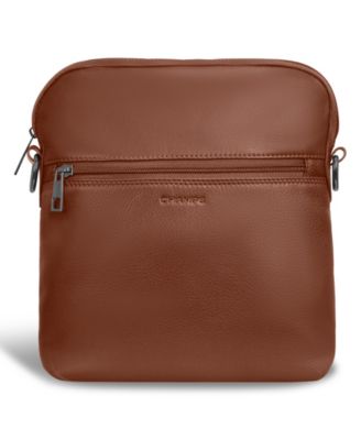 Onyx Leather Cross Body Bag