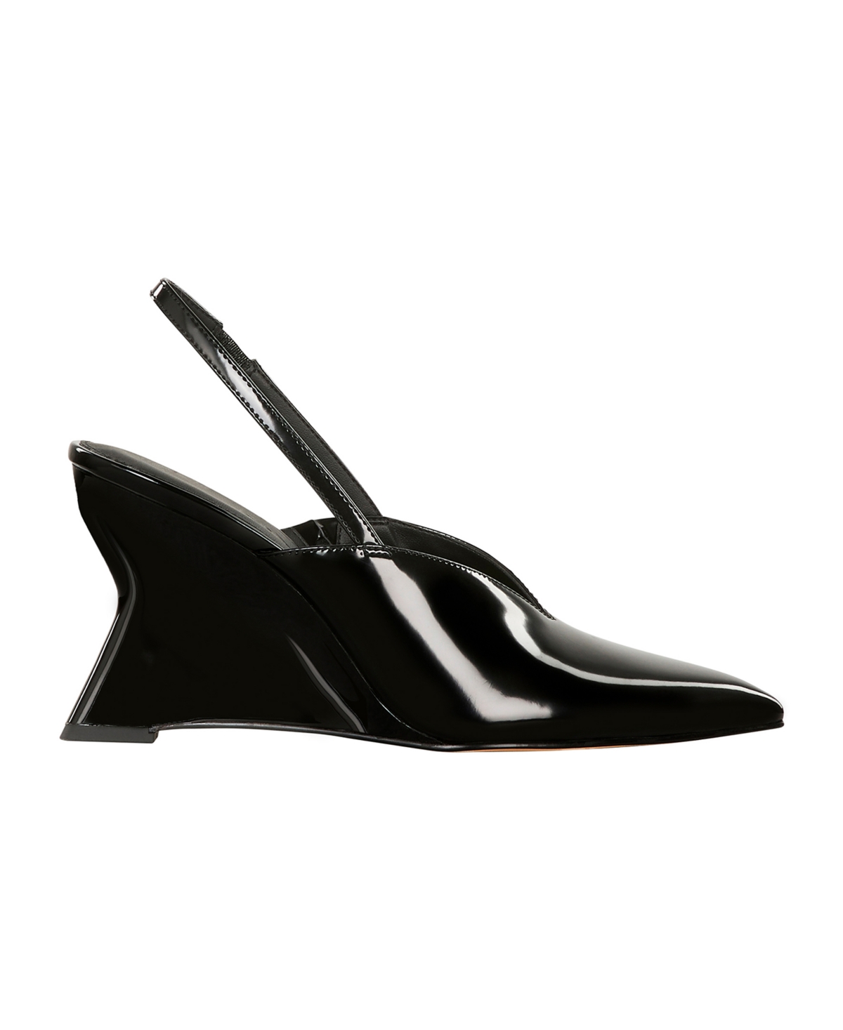Katy Perry The Trendygurl Slingback Pointed Toe Wedge Sandal In Black