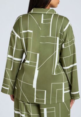 Women's Double Breasted Oversized Shirt