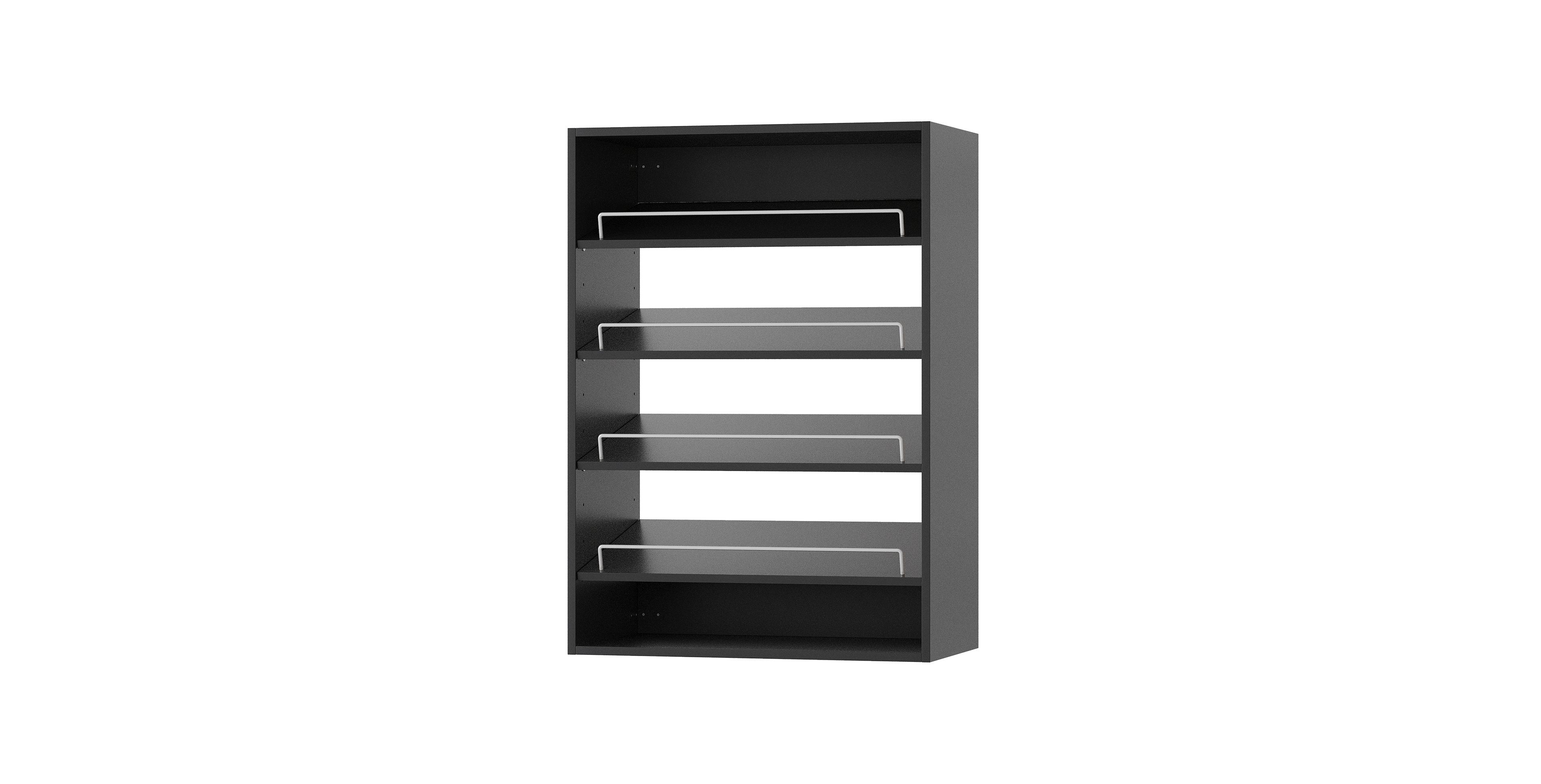 Modular Storage Angled Shelves, Wood Closet Organizer Adjustable, Stacking