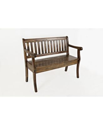 Artisan's Craft 42" Rustic Farmhouse Distressed Solid Wood Storage Bench