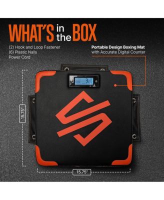 Portable Boxing Mat With Digital Counter, Punch Strength Training