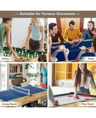 10-in-1 Multi Combo Game Table Set for Home