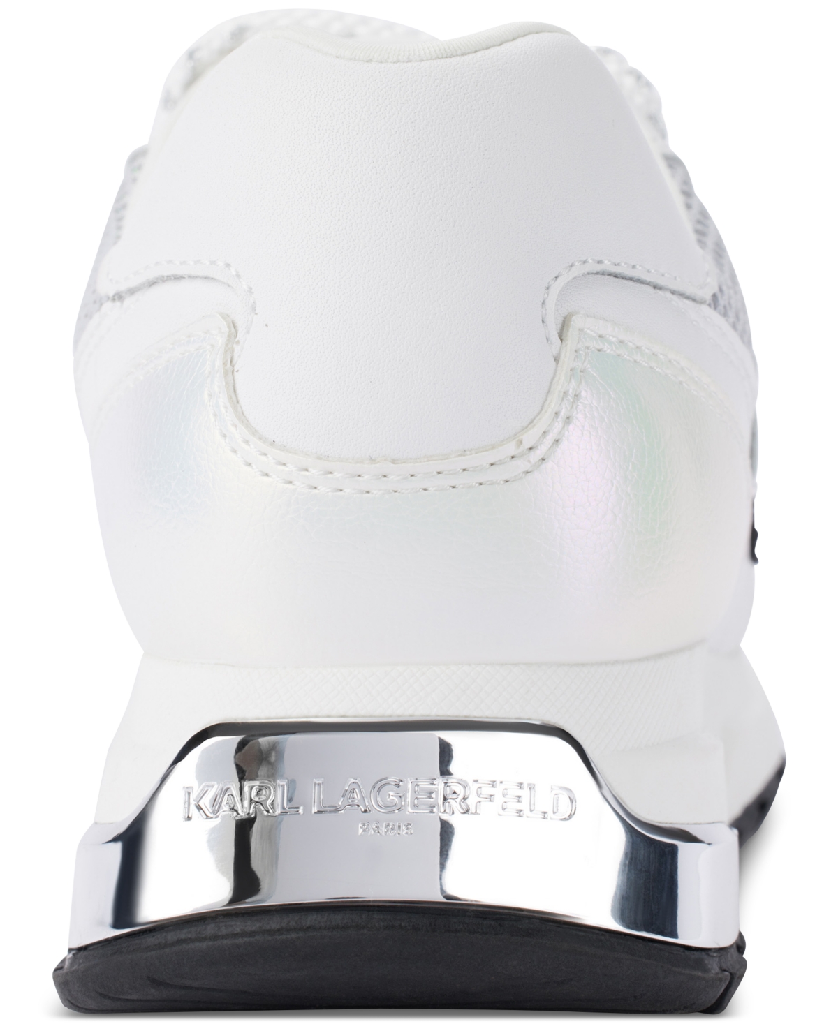 Karl Lagerfeld Women's Mayu Lace-up Sneakers In Silver,white