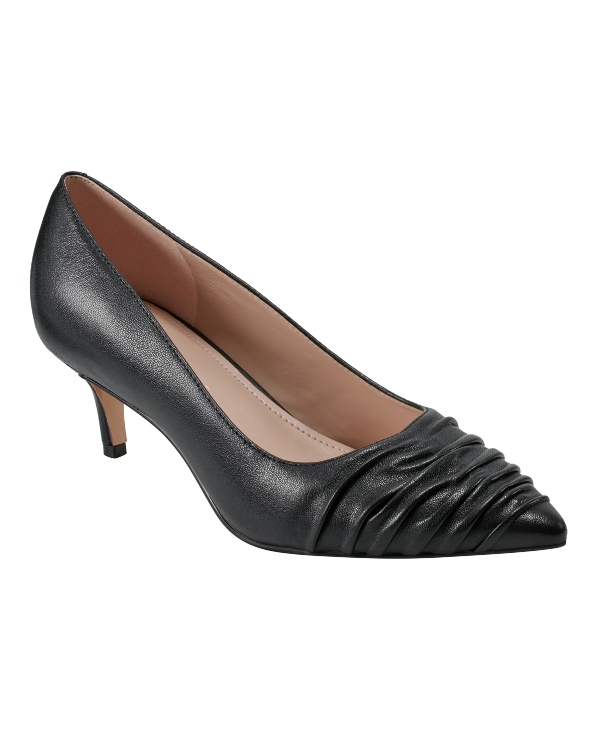 Marc Fisher Ltd Paria Pointed Toe Kitten Heel Pump In Black