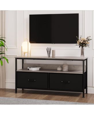 Dresser Tv Stand 50 Inch Entertainment Center with Storage Tv Stand for Bedroom Small Tv Stand Dresser with Drawers and Shelves, Tv & Media Console Table Furniture for Living Room