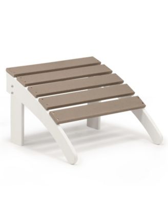 Outdoor Adirondack Ottoman - Weather-Resistant HDPE Patio Footrest for Ultimate Relaxation