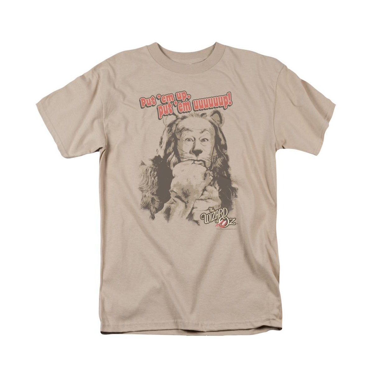 Mens Put Em Up Short Sleeve Adult Tee / T-Shirt - Open brown
